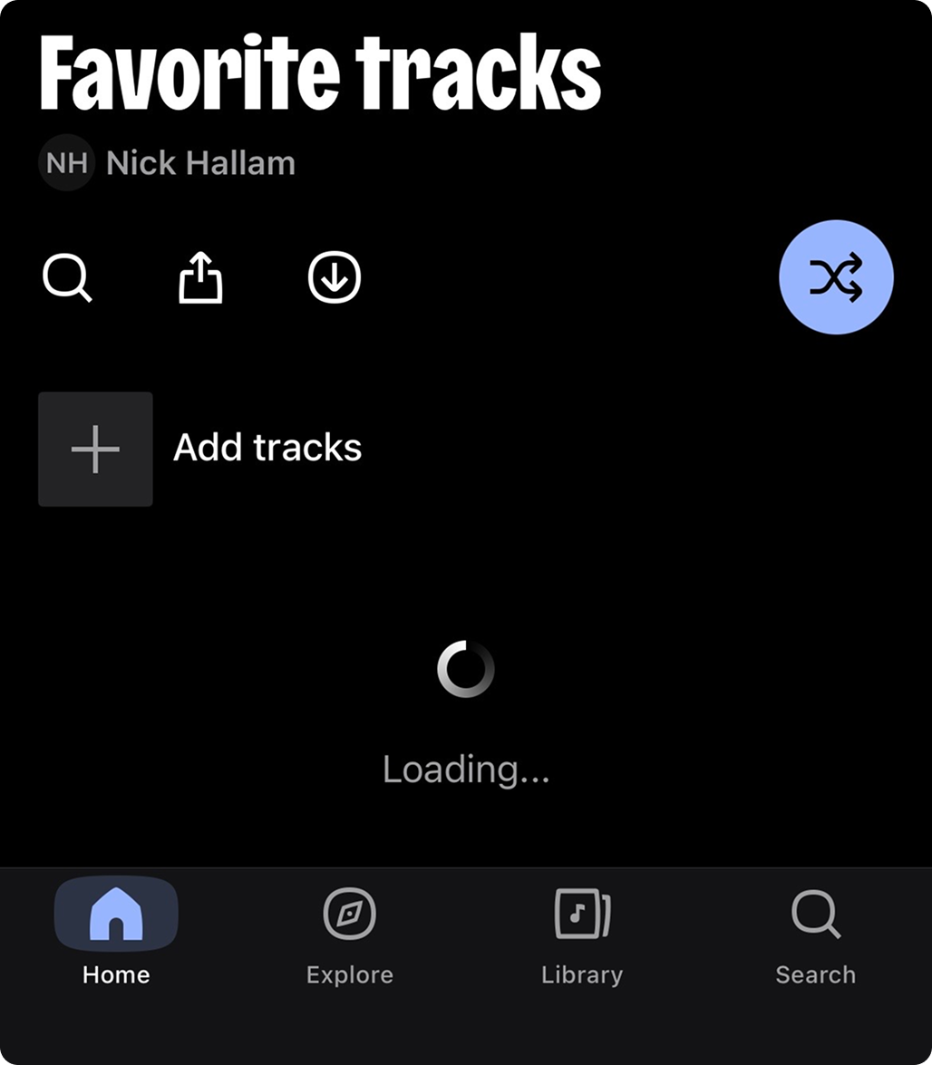 Deezer slow loading